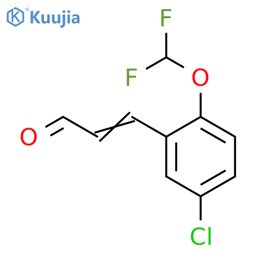 3-5-chloro-2-(difluoromethoxy)phenylprop-2-enal structure