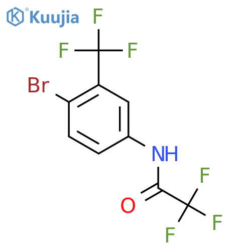N-4-Bromo-3-(trifluoromethyl)phenyl-2,2,2-trifluoroacetamide structure