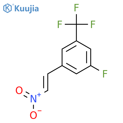 1-fluoro-3-(2-nitroethenyl)-5-(trifluoromethyl)benzene structure
