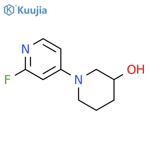 1-(2-Fluoropyridin-4-yl)piperidin-3-ol structure
