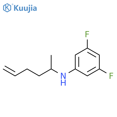 3,5-difluoro-N-(hex-5-en-2-yl)aniline structure