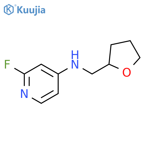 2-Fluoro-N-(oxolan-2-yl)methylpyridin-4-amine structure