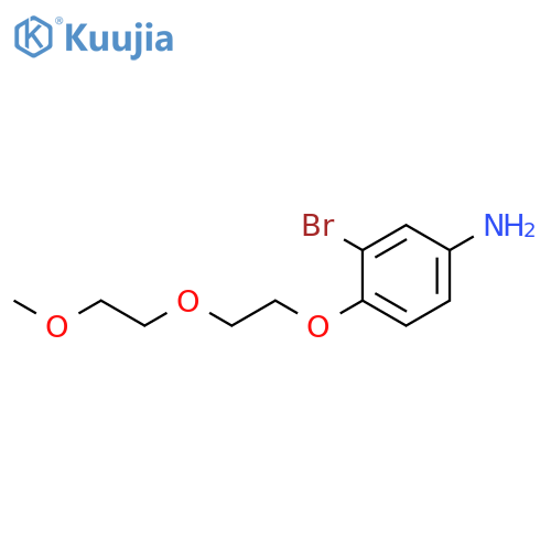 3-bromo-4-(2-(2-methoxyethoxy)ethoxy)aniline structure