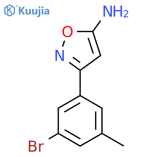 3-(3-bromo-5-methylphenyl)-1,2-oxazol-5-amine structure
