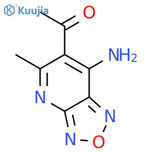 1-(7-Amino-5-methyl-[1,2,5]oxadiazolo[3,4-b]pyridin-6-yl)-ethanone structure