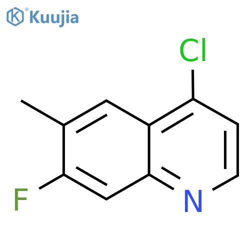4-Chloro-7-fluoro-6-methylquinoline structure