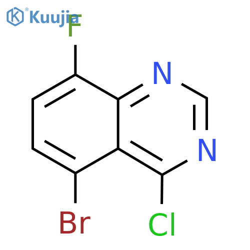 5-Bromo-4-chloro-8-fluoroquinazoline structure