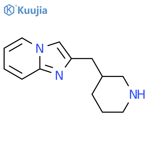 3-({imidazo1,2-apyridin-2-yl}methyl)piperidine structure