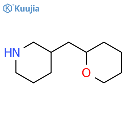 3-(oxan-2-yl)methylpiperidine structure