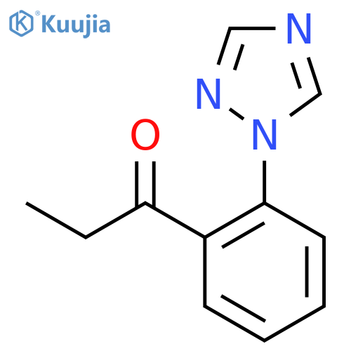 1-2-(1H-1,2,4-triazol-1-yl)phenylpropan-1-one structure