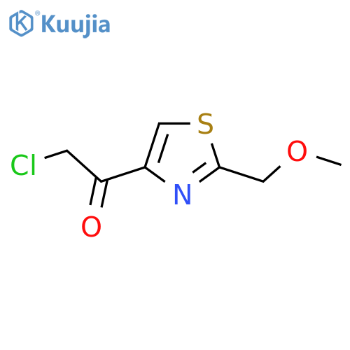 2-chloro-1-2-(methoxymethyl)-1,3-thiazol-4-ylethan-1-one structure