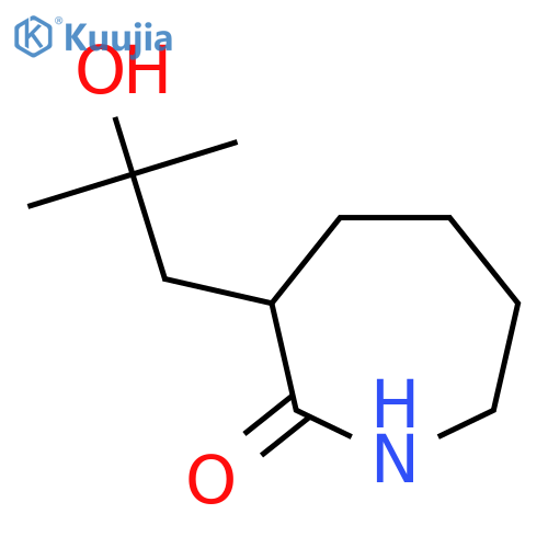 3-(2-Hydroxy-2-methylpropyl)azepan-2-one structure