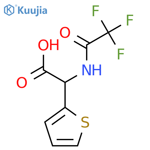 2-(Thiophen-2-yl)-2-(trifluoroacetamido)acetic acid structure