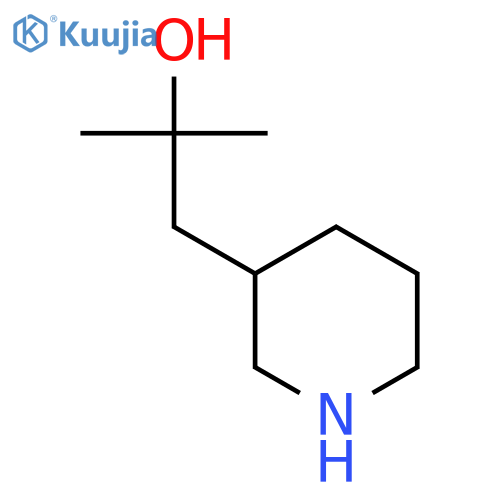 2-Methyl-1-(piperidin-3-yl)propan-2-ol structure