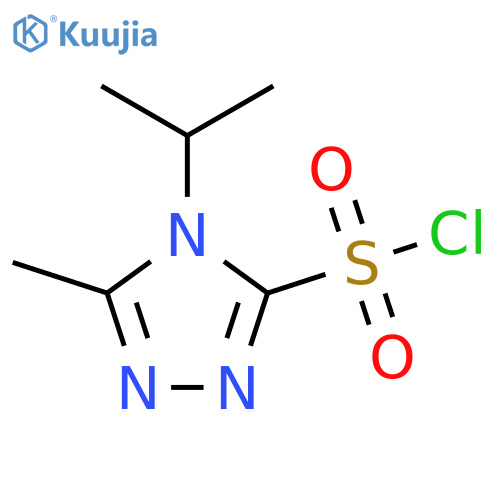 5-methyl-4-(propan-2-yl)-4H-1,2,4-triazole-3-sulfonyl chloride structure