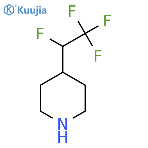 4-(1,2,2,2-tetrafluoroethyl)piperidine structure