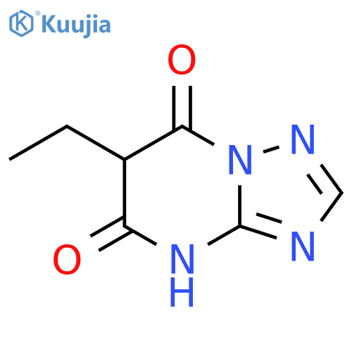 6-ethyl-4H,5H,6H,7H-1,2,4triazolo1,5-apyrimidine-5,7-dione structure