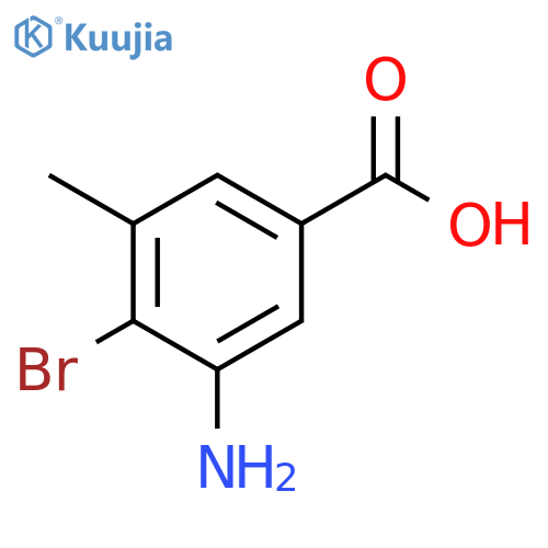 3-amino-4-bromo-5-methylbenzoic acid structure