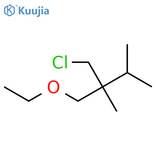 2-(Chloromethyl)-1-ethoxy-2,3-dimethylbutane structure