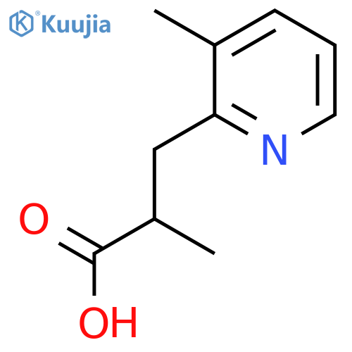 2-methyl-3-(3-methylpyridin-2-yl)propanoic acid structure