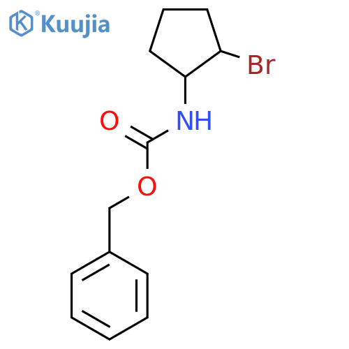 benzyl N-(2-bromocyclopentyl)carbamate structure