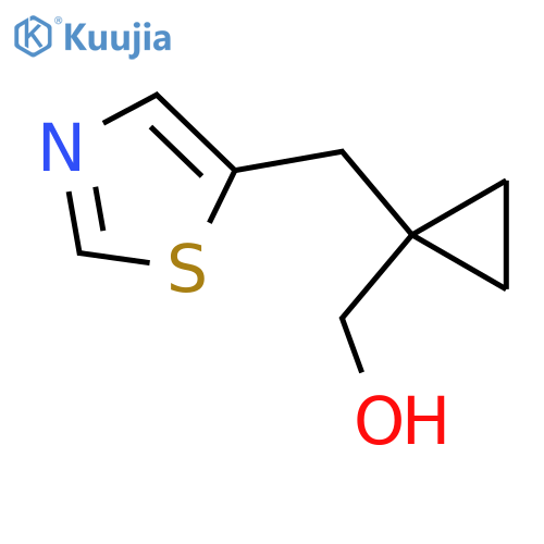 {1-(1,3-thiazol-5-yl)methylcyclopropyl}methanol structure