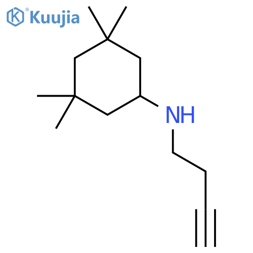 N-(but-3-yn-1-yl)-3,3,5,5-tetramethylcyclohexan-1-amine structure