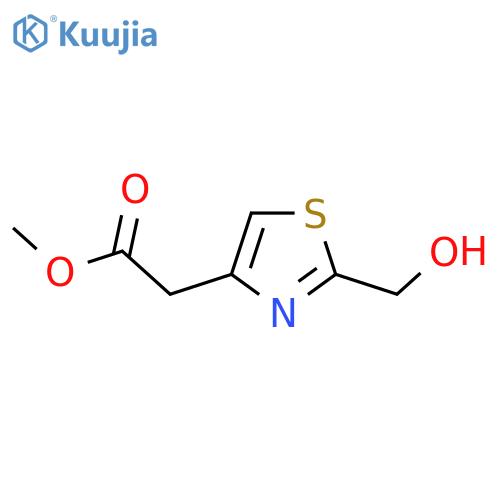 methyl 2-2-(hydroxymethyl)-1,3-thiazol-4-ylacetate structure