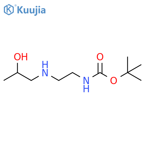 ert-butyl N-{2-[(2-hydroxypropyl)amino]ethyl}carbamate structure