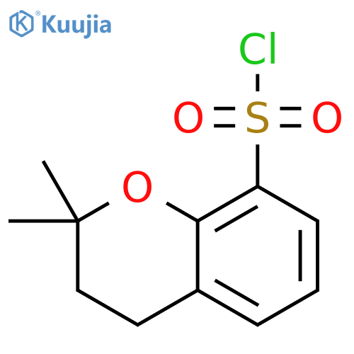 2,2-dimethyl-3,4-dihydro-2H-1-benzopyran-8-sulfonyl chloride structure