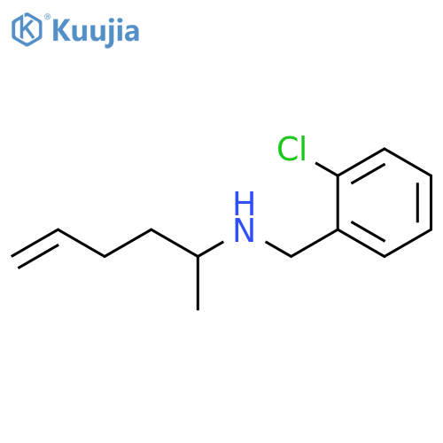 (2-chlorophenyl)methyl(hex-5-en-2-yl)amine structure