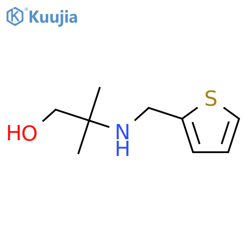 2-methyl-2-[(2-thienylmethyl)amino]-1-propanol structure
