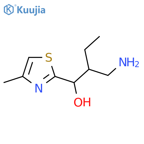 2-(Aminomethyl)-1-(4-methyl-1,3-thiazol-2-yl)butan-1-ol structure