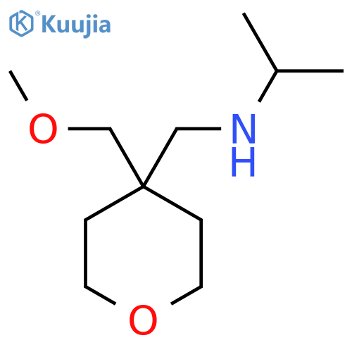 N-[[4-(methoxymethyl)oxan-4-yl]methyl]propan-2-amine structure
