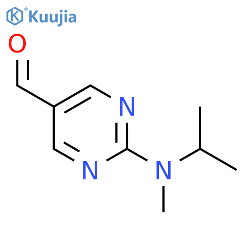 2-[Methyl(propan-2-yl)amino]pyrimidine-5-carbaldehyde structure