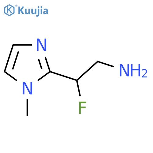 2-fluoro-2-(1-methyl-1H-imidazol-2-yl)ethan-1-amine structure