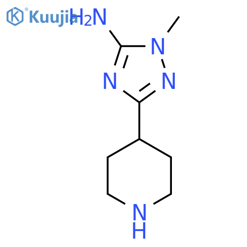 1-methyl-3-(piperidin-4-yl)-1H-1,2,4-triazol-5-amine structure