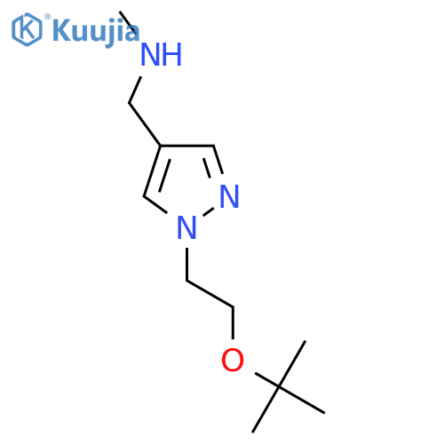 ({1-[2-(Tert-butoxy)ethyl]-1H-pyrazol-4-yl}methyl)(methyl)amine structure