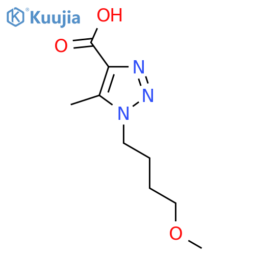 1-(4-methoxybutyl)-5-methyl-1H-1,2,3-triazole-4-carboxylic acid structure