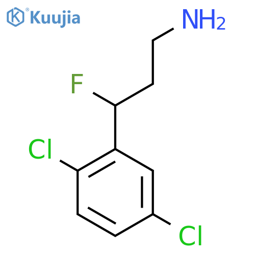 3-(2,5-dichlorophenyl)-3-fluoropropan-1-amine structure