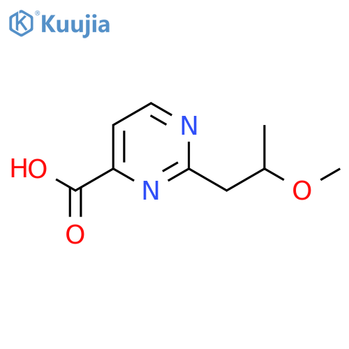 2-(2-Methoxypropyl)pyrimidine-4-carboxylic acid structure