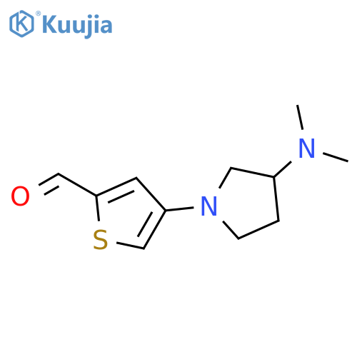 2-Thiophenecarboxaldehyde, 4-[3-(dimethylamino)-1-pyrrolidinyl]- structure