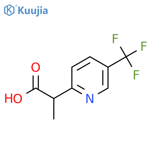 2-5-(trifluoromethyl)pyridin-2-ylpropanoic acid structure
