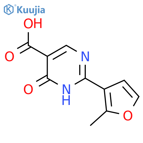 2-(2-Methylfuran-3-yl)-6-oxo-1,6-dihydropyrimidine-5-carboxylic acid structure