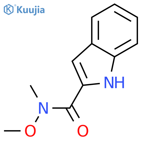 N-methoxy-N-methyl-1H-indole-2-carboxamide structure