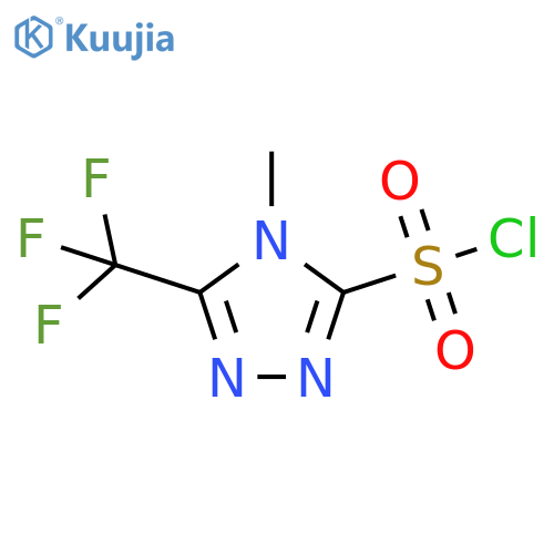 4-methyl-5-(trifluoromethyl)-4H-1,2,4-triazole-3-sulfonyl chloride structure