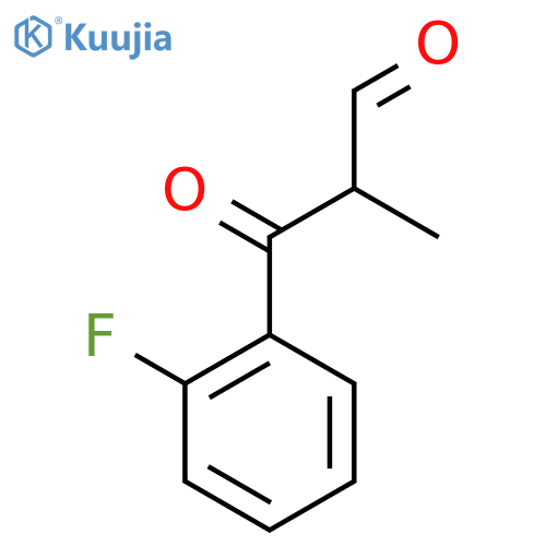 3-(2-Fluorophenyl)-2-methyl-3-oxopropanal structure