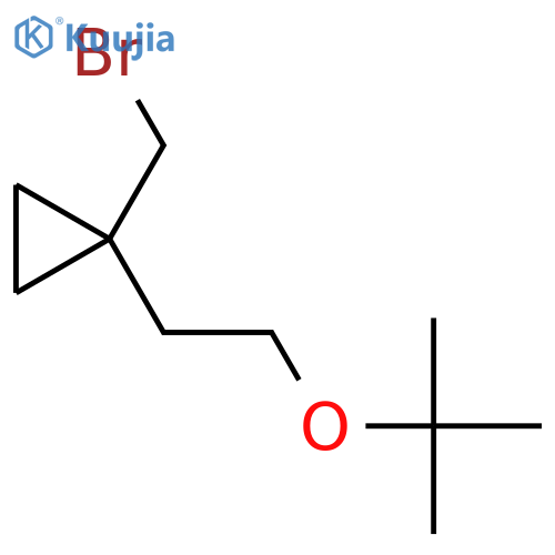 1-(Bromomethyl)-1-[2-(tert-butoxy)ethyl]cyclopropane structure