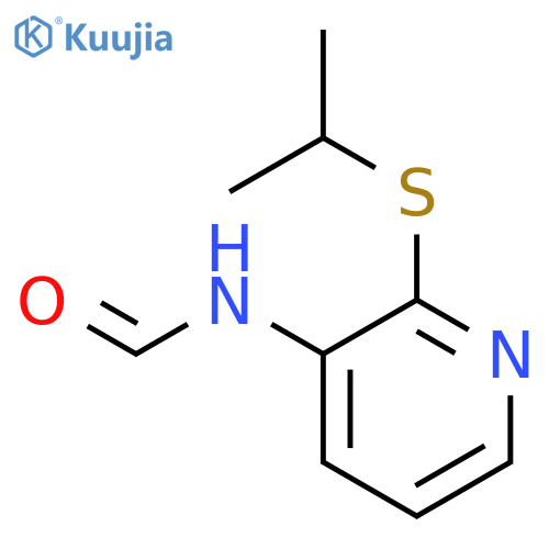 Formamide,N-[2-[(1-methylethyl)thio]-3-pyridinyl]- structure