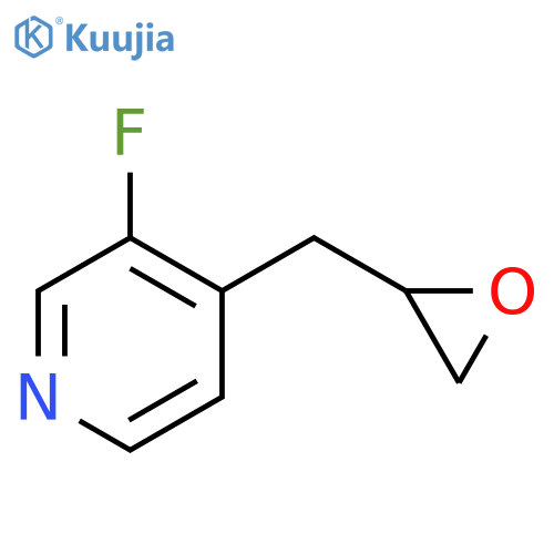 3-fluoro-4-(oxiran-2-yl)methylpyridine structure